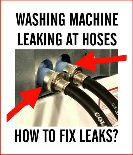 How To Fix Leaking Washing Machine Hoses – 3。